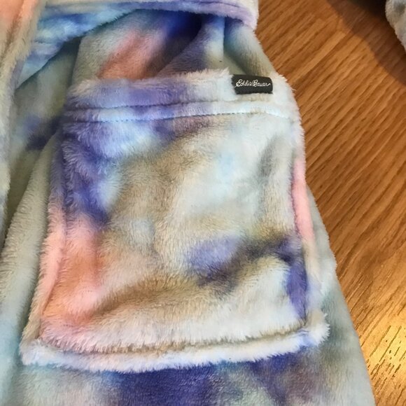 Eddie Bauer Robe Kids Tie Dyed Hooded Robe Size 7/8 NWOT - Picture 5 of 8